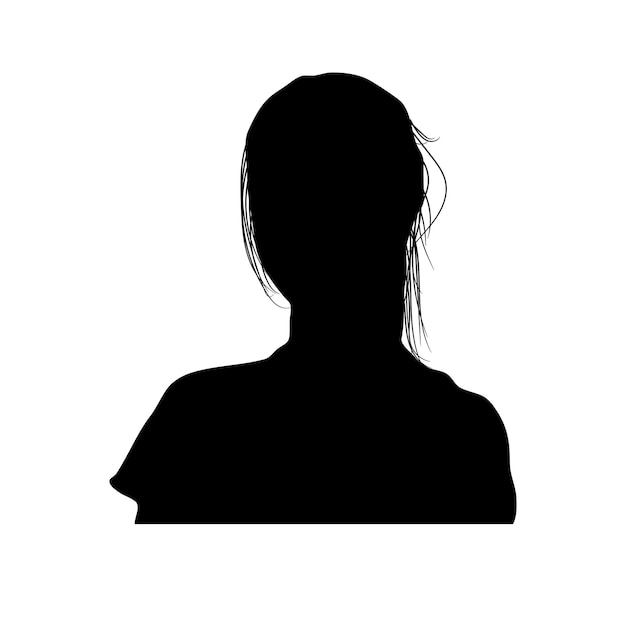 Vrouwelijke silhouetvector