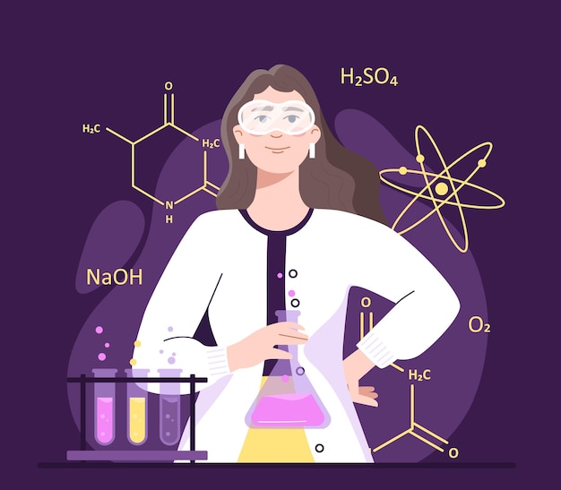 Vrouwelijke wetenschapper in Lab