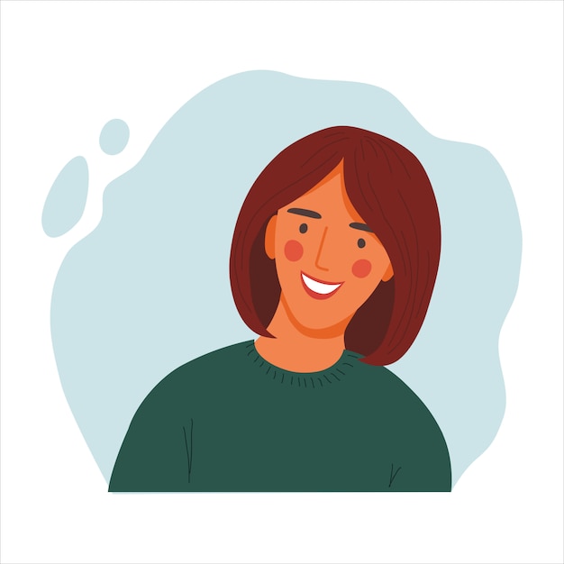 Vector vrouwen emotioneel portret