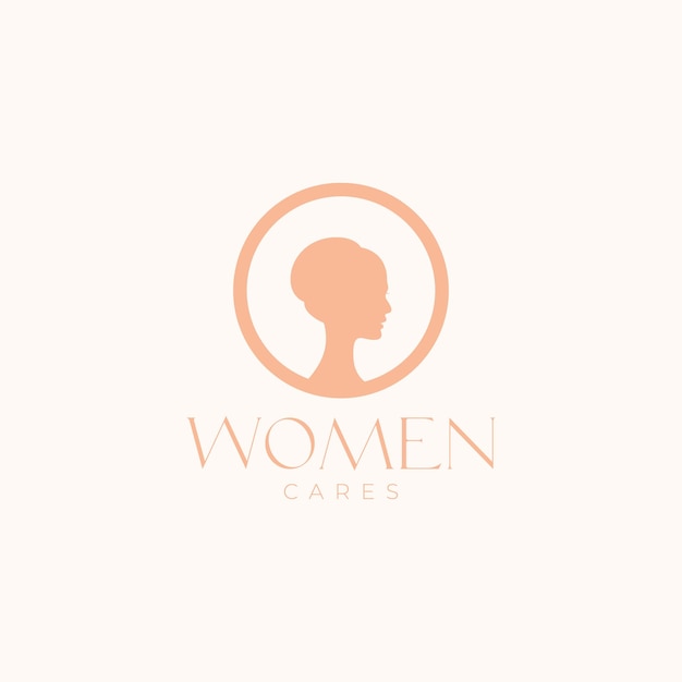 Vector vrouwen esthetisch broodje vrouwelijk logo-ontwerp