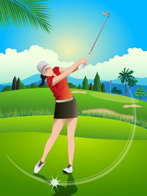 vrouwen golfen