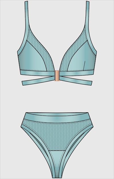 VROUWEN WAER ONDERKLEDING SET VECTOR