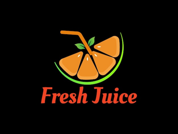 Vector vruchtensap logo ontwerp. vers drankje logo vector sjabloon