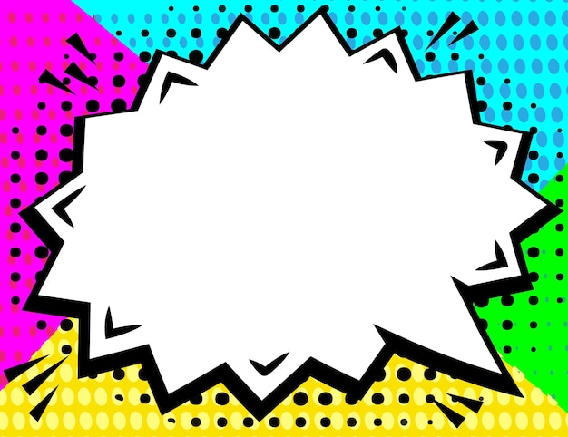 Vector vs comic style exclamation pop art