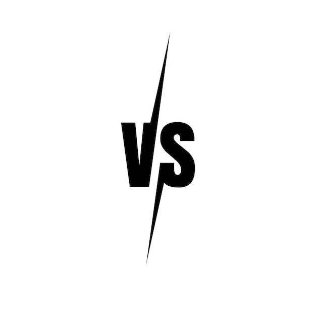 VS 아이콘 Versus 경쟁을 위해 싸워라