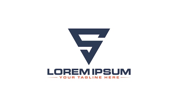 VS 문자 로고 디자인 창의적이고 전문적인 VS SV 문자 로고 디자인
