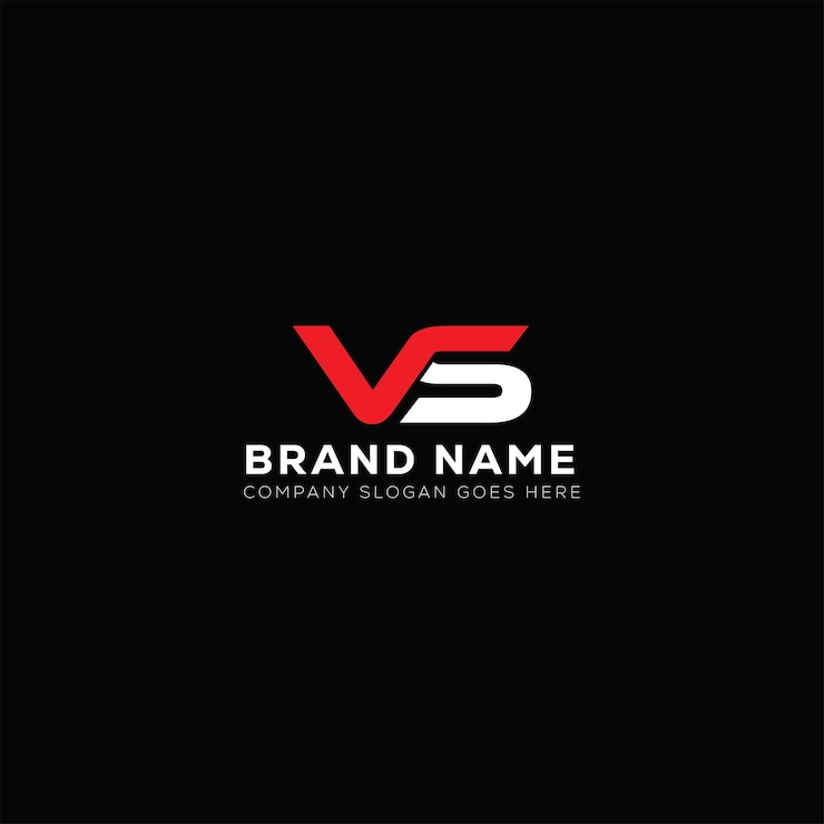 Vector vs letter logo design vs business and real estate monogram logo vector template