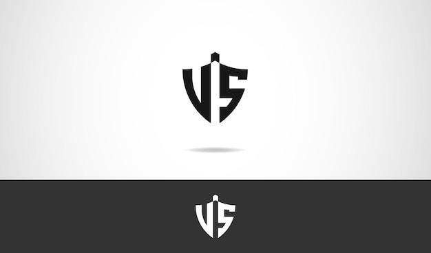 VS Letter Monogram Logo-ontwerp