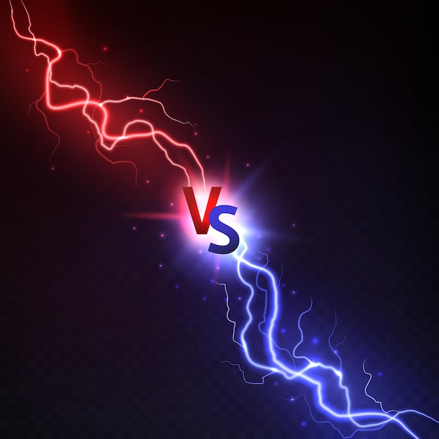 Vs lightning illustration