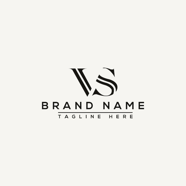 VS Logo Design Template Vector Graphic Branding Element