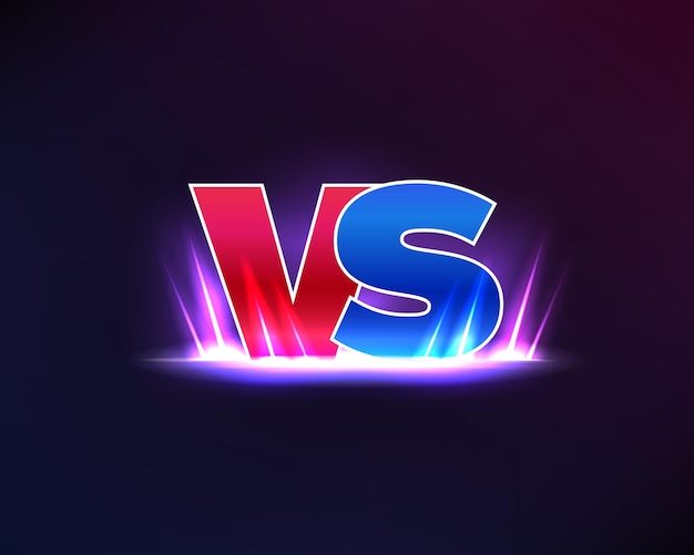 VS versus battle fight game challenge background