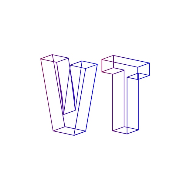 vt minimalistisch logo