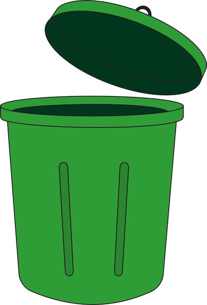 Vuilnisbak vuilnisbak afvalvector illustratie vuilnisbak empty bucket