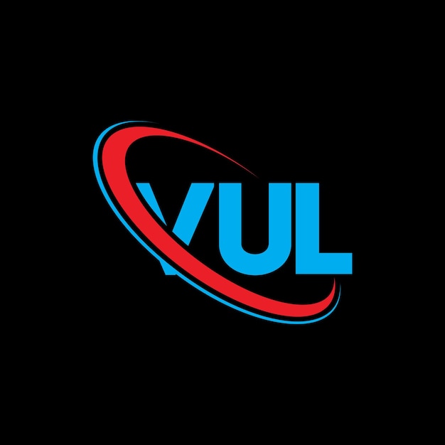 Vector vul logo vul letter vul letter logo design initials vul logo linked with circle and uppercase monogram logo vul typography for technology business and real estate brand