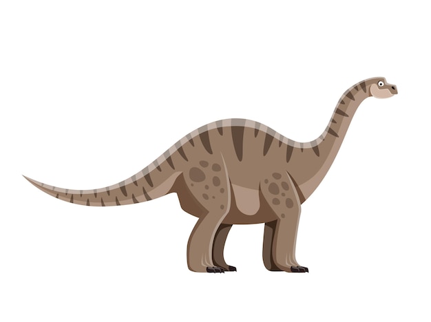 Vulcanodon isolated dinosaur cartoon character