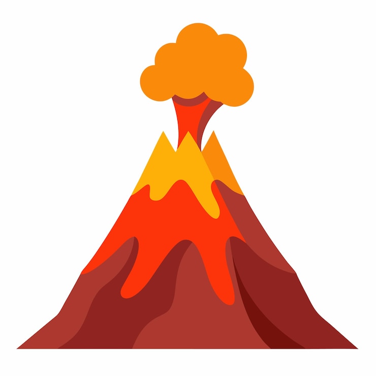 Vector vulkaanclipartvector
