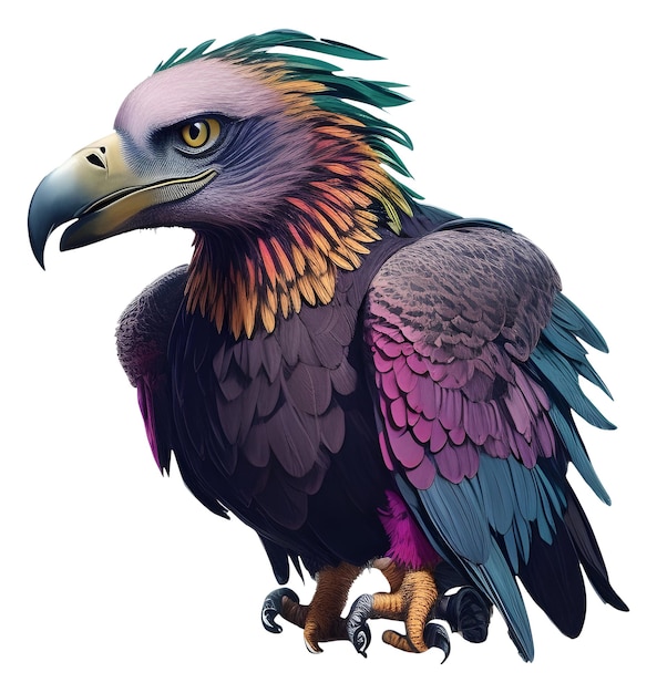 Vector vulture eagle clipart design