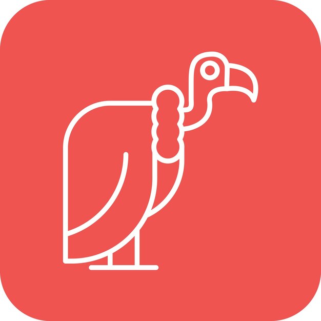 Immagine vettoriale dell'icona dell'avvoltoio può essere utilizzata per in the wild