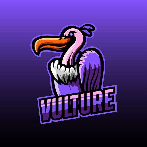 Vulture mascot esport logo design