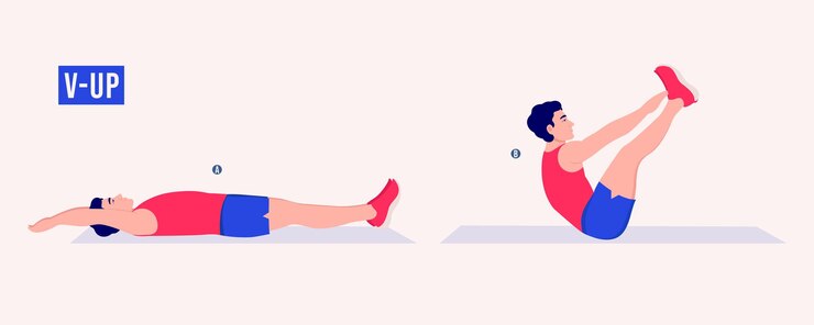 Vector vupexercise men workout fitness aerobic and exercises
