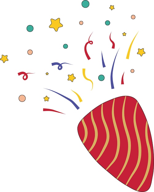 Vuurwerk gelukkig nieuwjaar vakantie illustratie grafisch element art card