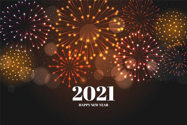 Vuurwerk nieuwjaar 2021 achtergrond