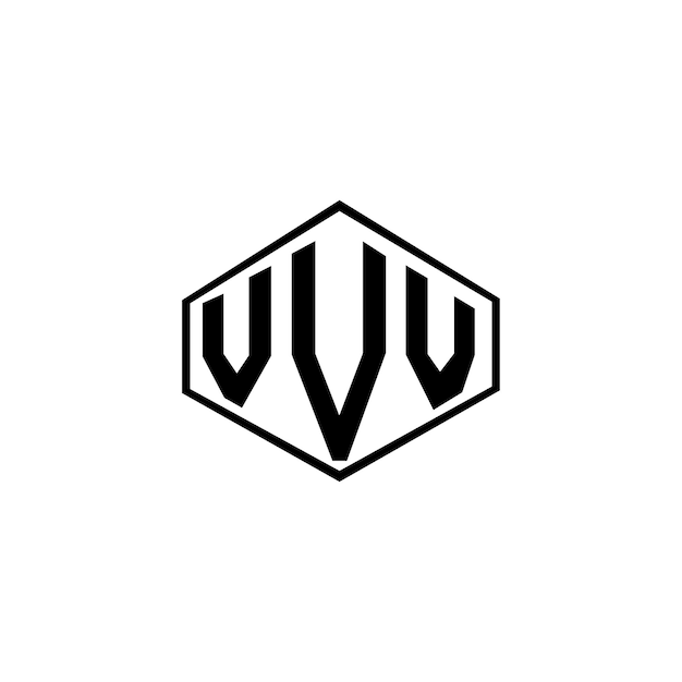 Vector vvv alphabet logo design