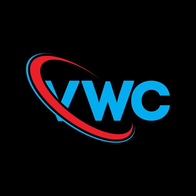 VWC логотип VWC буква VWC буква дизайн логотипа Инициалы VWC логотипа, связанного с кругом и заглавными буквами монограмма логотипа VWC типография для технологического бизнеса и бренда недвижимости