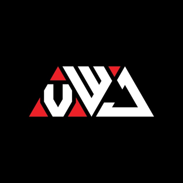 VWJ トライアングル・レター・ロゴ デザイン モノグラム VWJ トリアングルベクトル・ロゴ シンプル エレガント・アンド・ルックス
