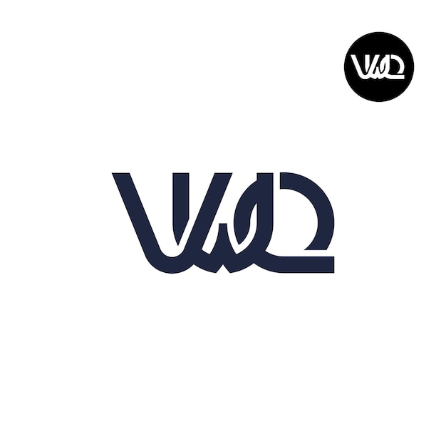 Vector vwq letter monogram logo design