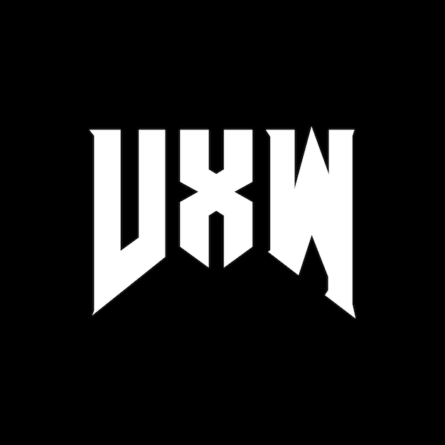 VXW letter logo ontwerp voor technologiebedrijf VXW logo ontwerp zwarte en witte kleurencombinatie VXW Logo VXW vector VXW ontwerp VXW icoon VXW alfabet VXW typografie logo ontwerp