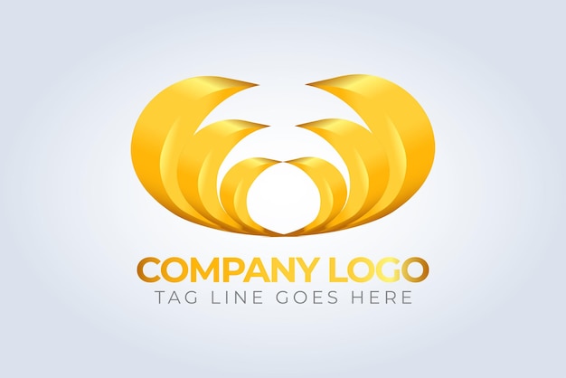 w alphabet letter golden company identity logo template blue theme unique logo creative logo