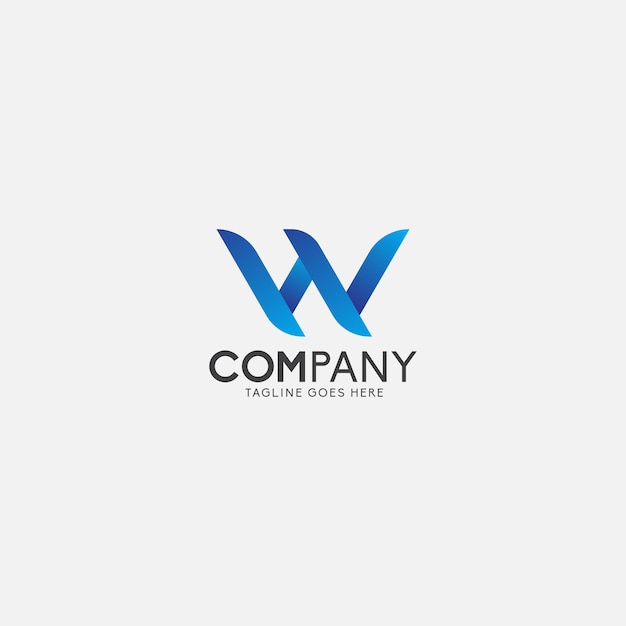 W letter logo design