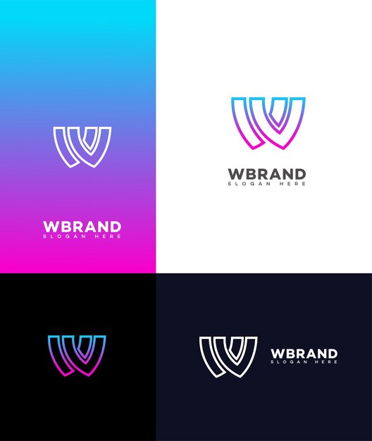 Premium Vector | W letter logo icon brand identity sign symbol template