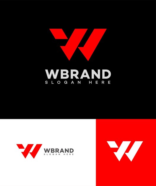 Vector w letter logo icon brand identity sign symbol template