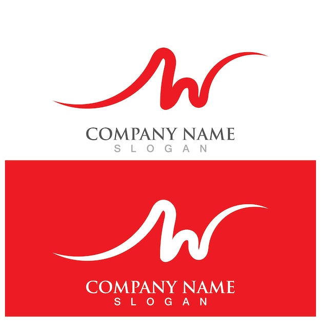 W Letter Logo Template