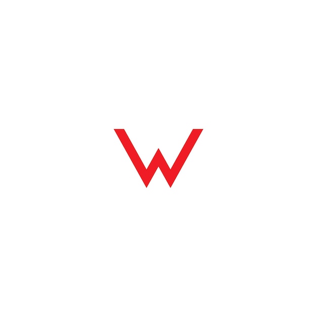 W Letter Logo Template