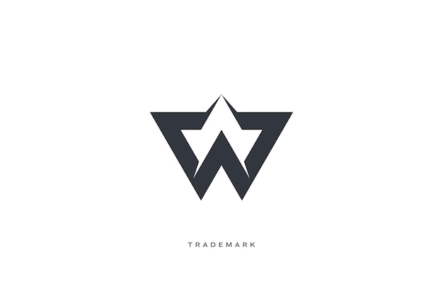 W Letter Logo Vector Concept Icon Trademark. Universal W Logotype Brand