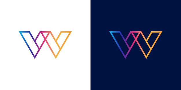 w Letter Logo Vector Template Abstract Monogram Symbol