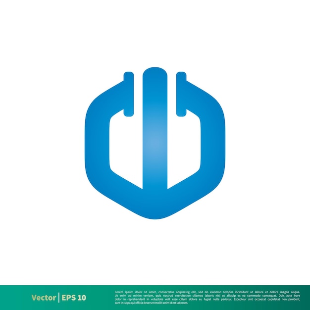 W Letter Pipe Icon Vector Logo Template Illustration Design Vector EPS 10