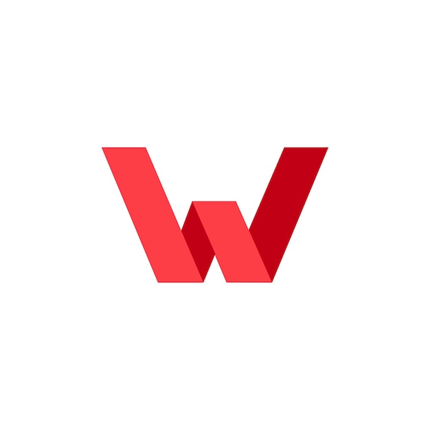 W letter vector logo design