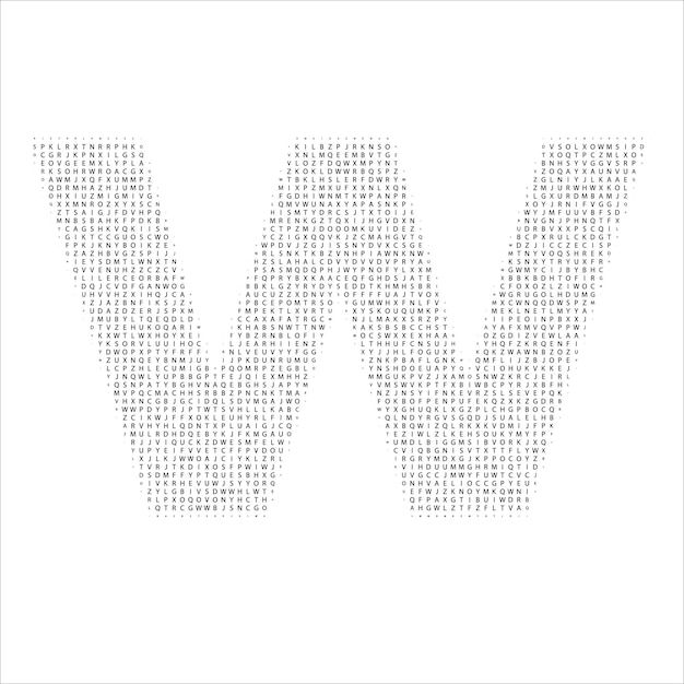 W-letterhalftone hoogwaardig vectorbestand