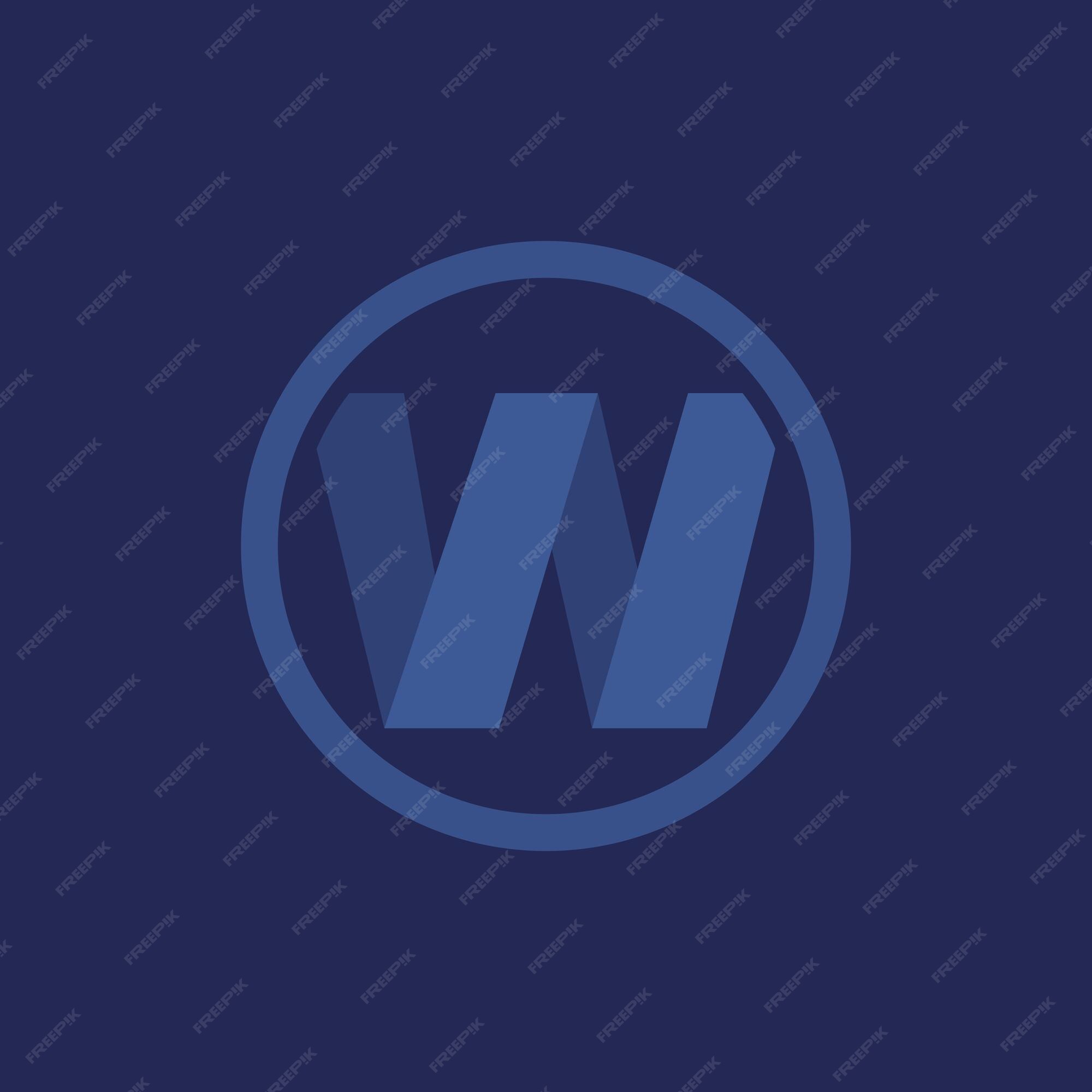 Premium Vector | W letters colorful monogram logo design