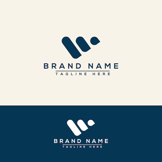 W Logo Design Template Vector Graphic Branding Element.