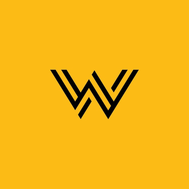 W Logo ontwerp en sjabloon Creative W pictogram initialen gebaseerd Letters in vector