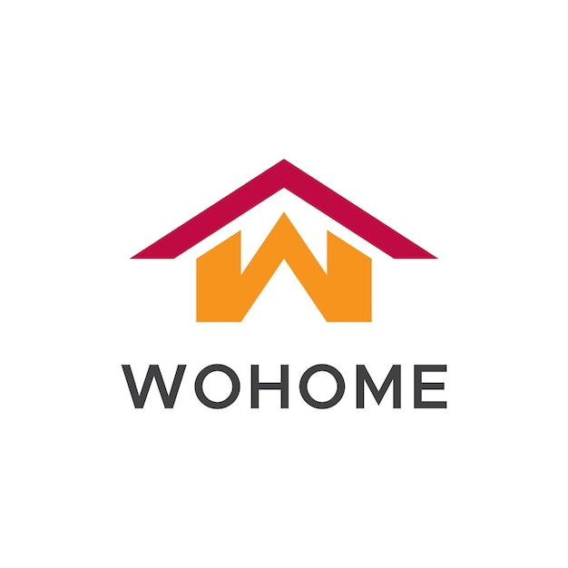 W onroerend goed huis logo