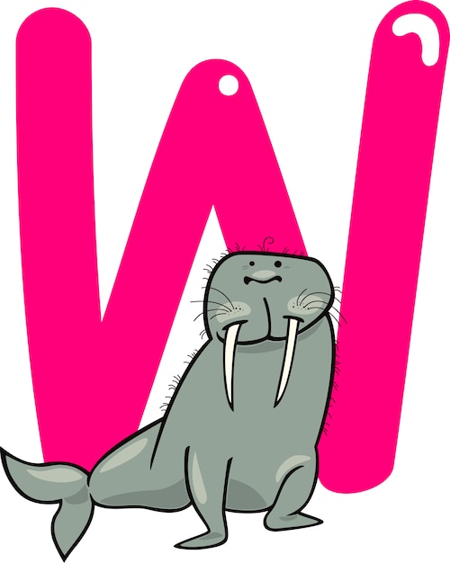 W voor walrus