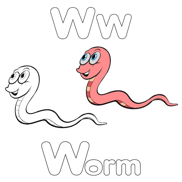 W voor Worm