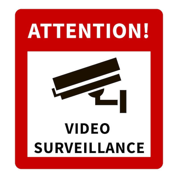 Waarschuwingsbord cctv-videobewaking