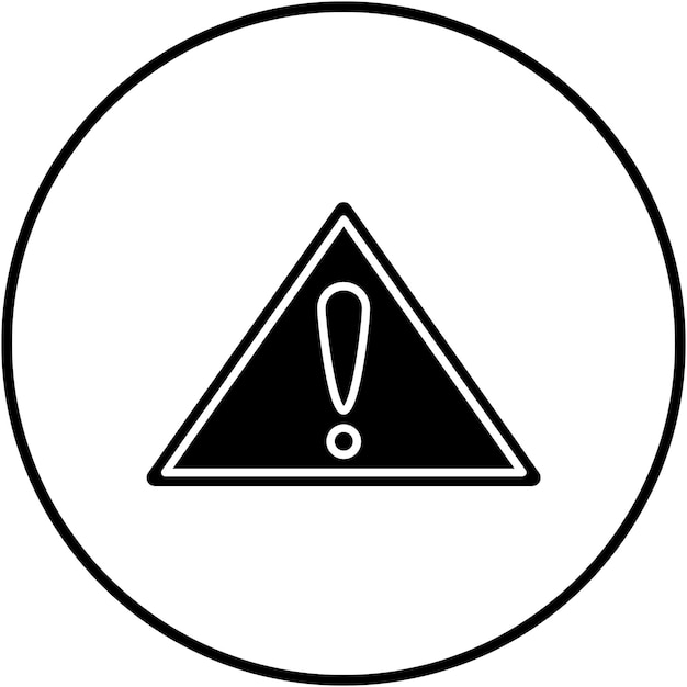 Vector waarschuwingsvectorpictogram kan worden gebruikt voor iconen voor natuurrampen